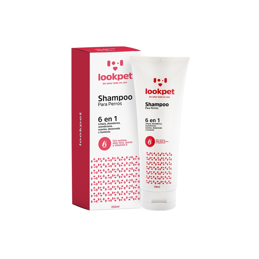 LOOKPET SHAMPOO PARA PERROS 6 EN 1 - 250ML