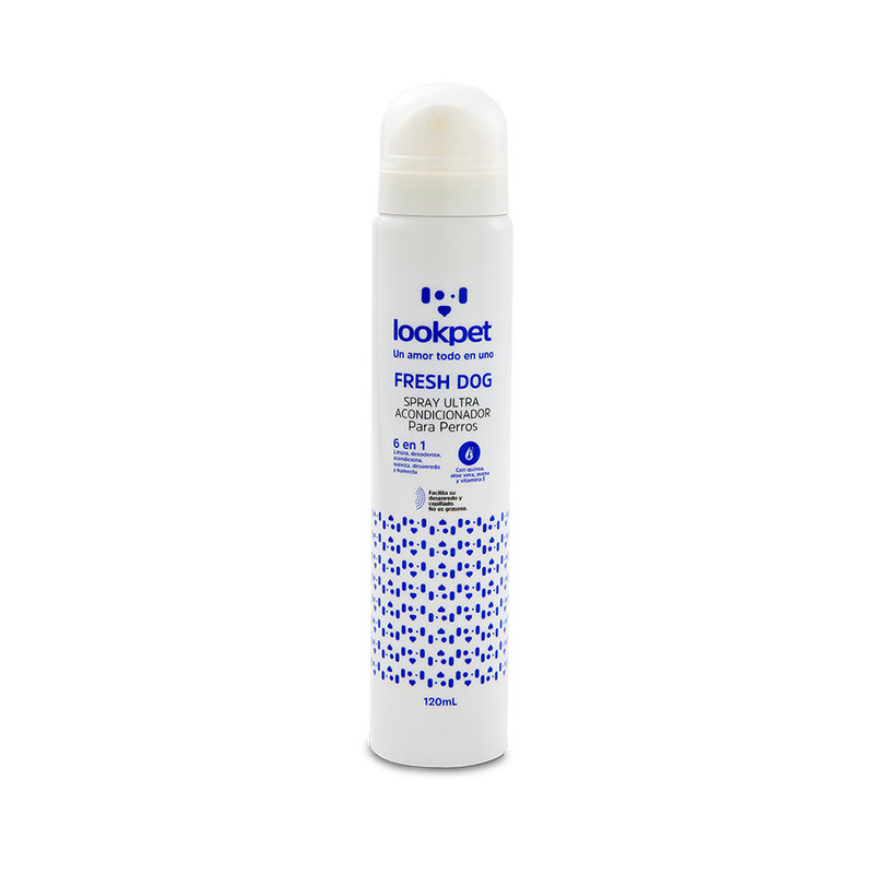 LOOKPET SPRAY ULTRA ACONDICIONADOR FRESH DOG PARA PERRO 6 EN 1 - 120ML