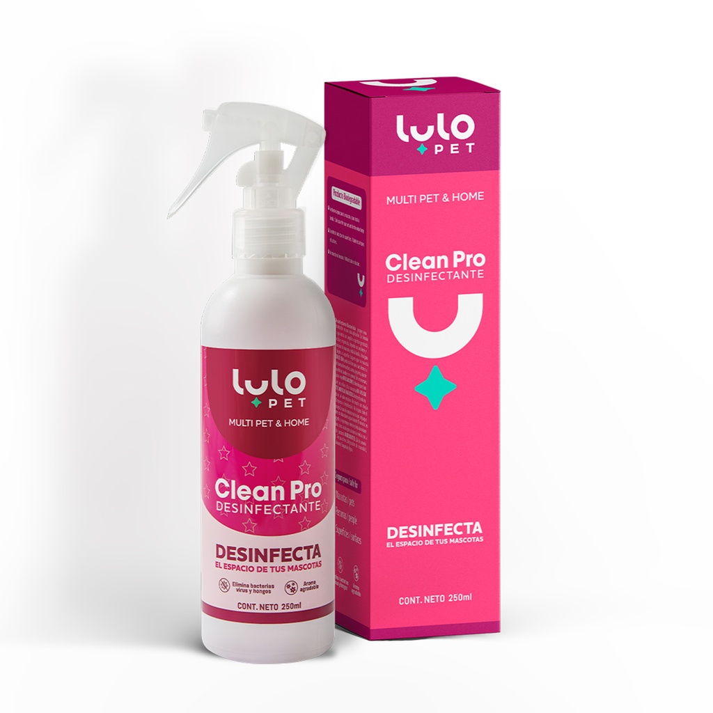 LULOPET CLEAN PRO DESINFECTANTE 250 ML